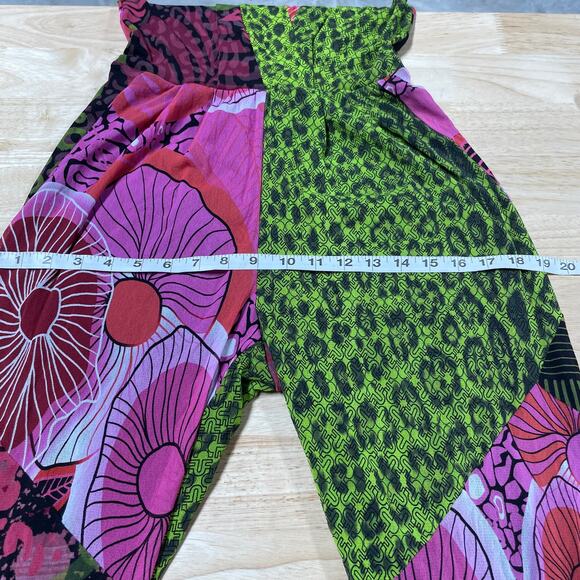 Fuzzi Jean Paul Gaultier NWT Sleeveless Mesh Abstract Jumpsuit Strawberry Small - Picture 7 of 10